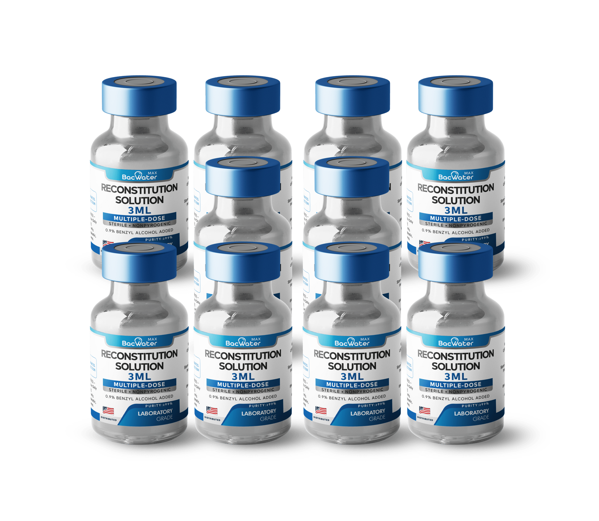 High - Purity Sterile Water 3ml | 10 - Pack – Research Grade 🧪✨ - BACWATERMAX - VITAMIN GUYS