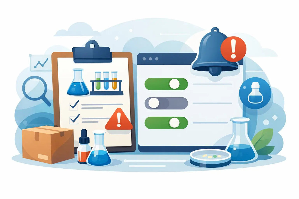 Product Alert Settings for Research Supply Orders - BACWATERMAX-VITAMIN GUYS