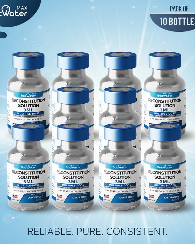 Premium Bacteriostatic Water 3ml | 10-Pack – Research Grade 🧪✨