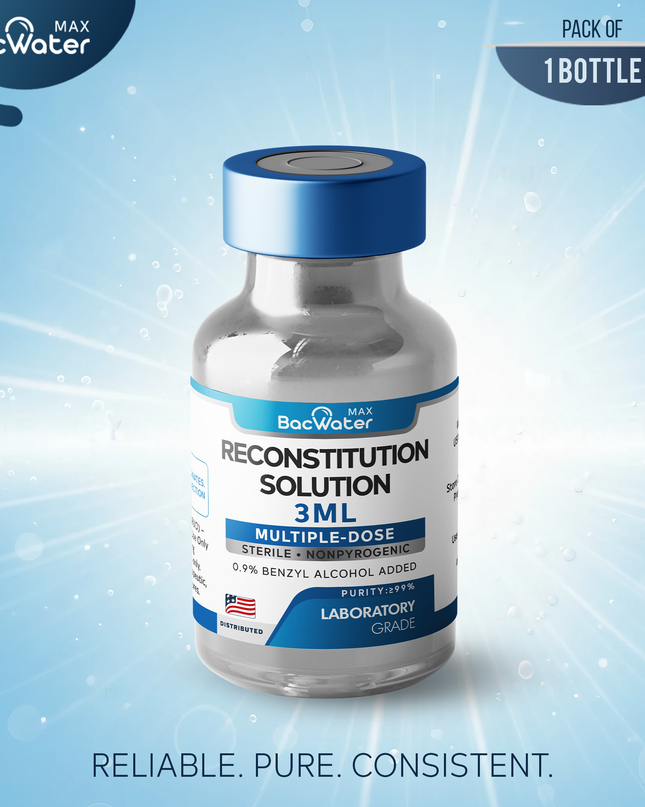 Premium Bacteriostatic Water 3ml | 1-Pack – Research Grade 🧪