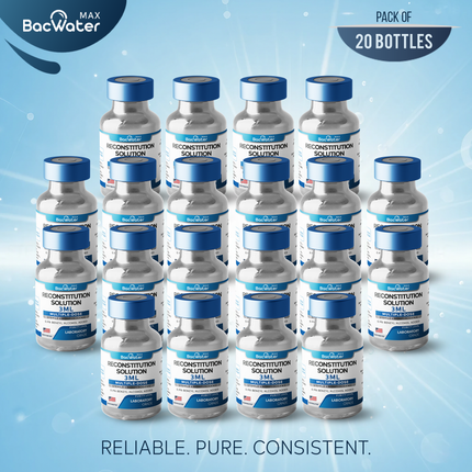 Premium Bacteriostatic Water 3ml | 20-Pack – Research Grade 🧪✨