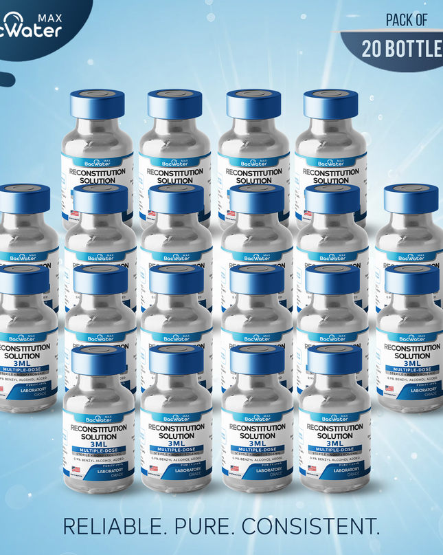 Premium Bacteriostatic Water 3ml | 20-Pack – Research Grade 🧪✨