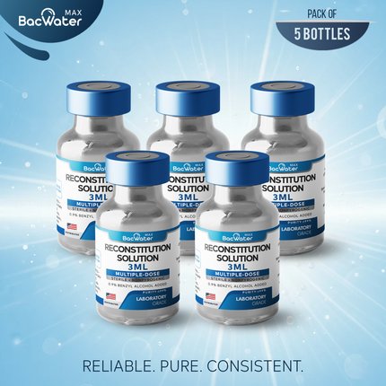 Premium Bacteriostatic Water 3ml | 5-Pack – Research Grade 🧪✨