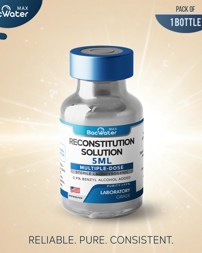 Premium Bacteriostatic Water 5ml | 1-Pack – Research Grade 🧪