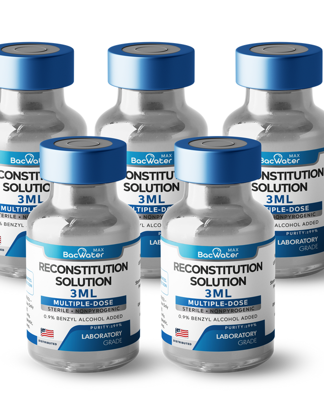 Premium Bacteriostatic Water 3ml | 5-Pack – Research Grade 🧪✨