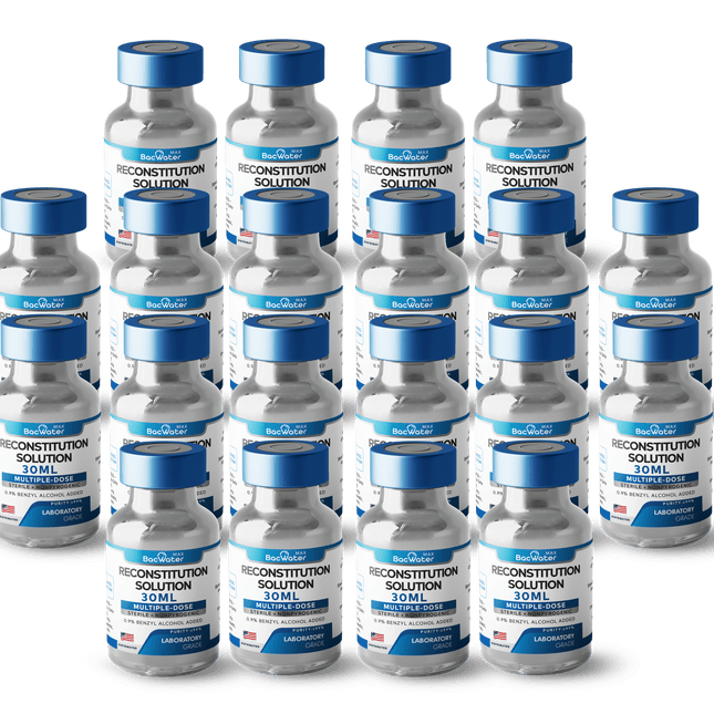 High - Purity Sterile Water 30 ml | 20 - Pack – Research Grade 🧪 - BACWATERMAX - VITAMIN GUYS