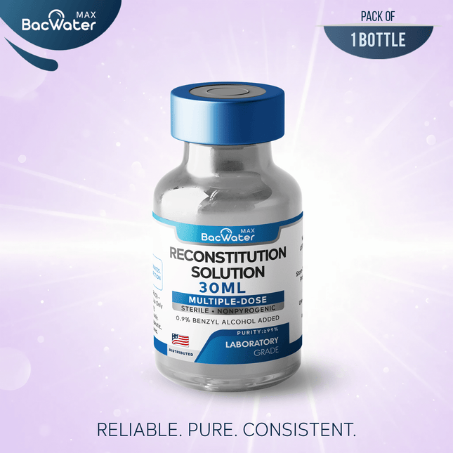 High - Purity Sterile Water 30ml | 1 - Pack – Research Grade 🧪 - BACWATERMAX - VITAMIN GUYS
