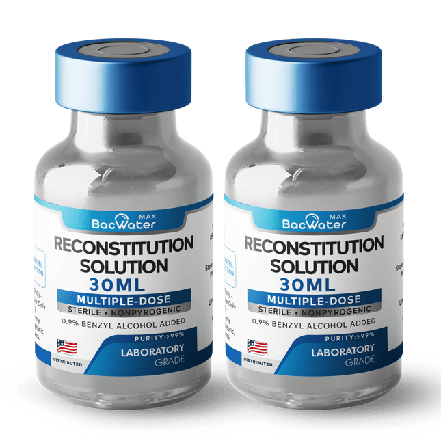 High - Purity Sterile Water 30ml | 2 - Pack – Research Grade 🧪 - BACWATERMAX - VITAMIN GUYS
