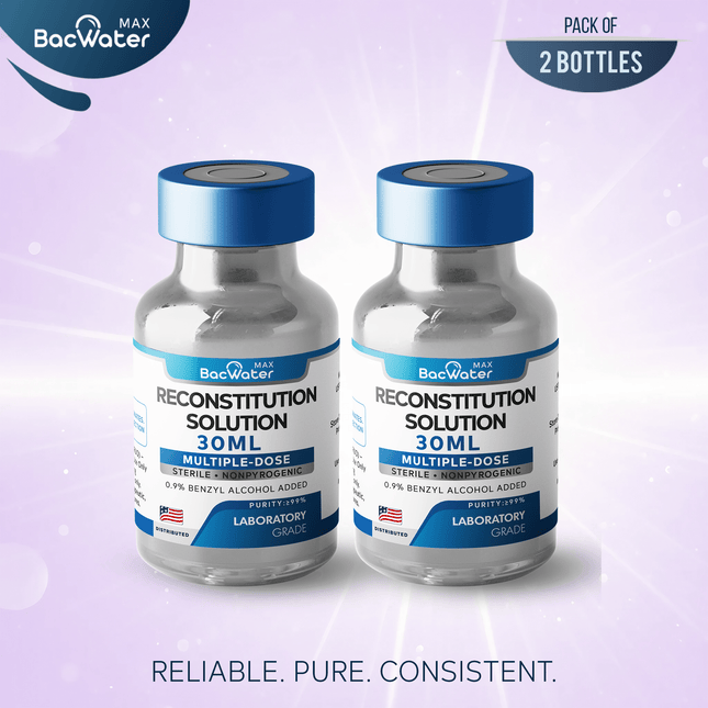 High - Purity Sterile Water 30ml | 2 - Pack – Research Grade 🧪 - BACWATERMAX - VITAMIN GUYS