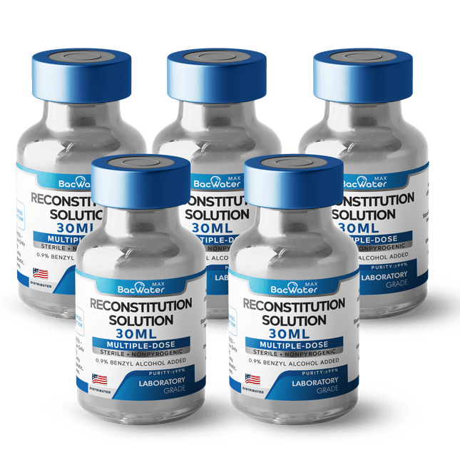 High - Purity Sterile Water 30ml | 5 - Pack – Research Grade 🧪 - BACWATERMAX - VITAMIN GUYS