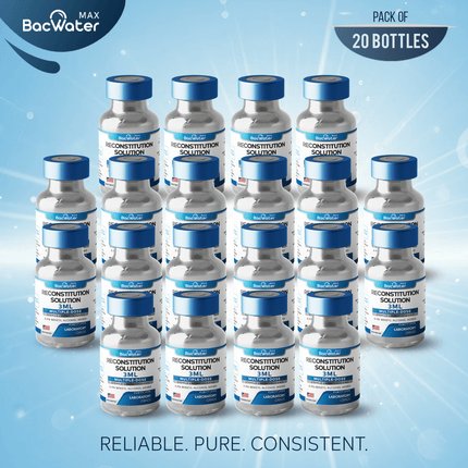 High - Purity Sterile Water 3ml | 20 - Pack – Research Grade 🧪✨ - BACWATERMAX - VITAMIN GUYS